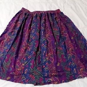 Vintage Colorful Paisley Women's Skirt